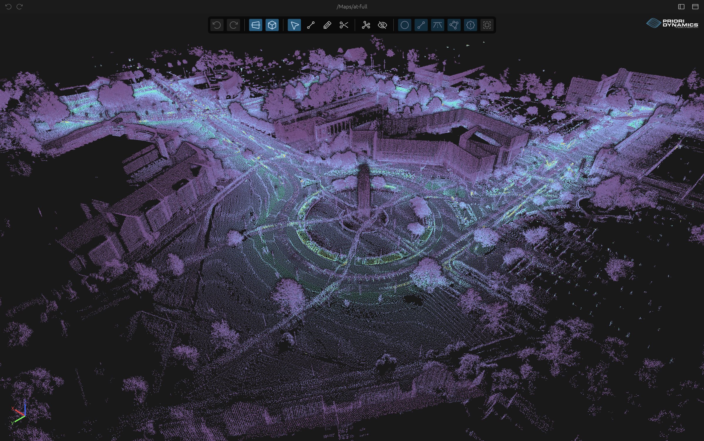A full campus point cloud map from the NC A&T deployment